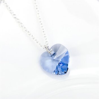 Anhänger Swarovski Elements Heart Magic blue aus 925...