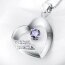 Anhänger Herz I LOVE YOU Amethyst 925 Silber Gravur OPTION