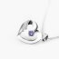 Anhänger Herz I LOVE YOU Amethyst 925 Silber Gravur OPTION