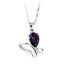 Anhänger Schmetterling 925 Silber Amethyst ohne Kette