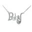 Collier Baby mit  Zirkonias pave aus 925 Silber im Etui