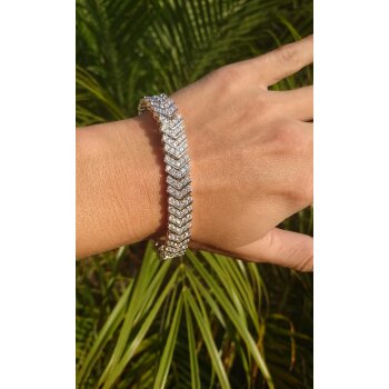 Armband Brilliant GLAM mit Zirkonias aus 925 Silber im Etui