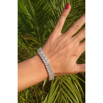 Armband Brilliant GLAM mit Zirkonias aus 925 Silber im Etui