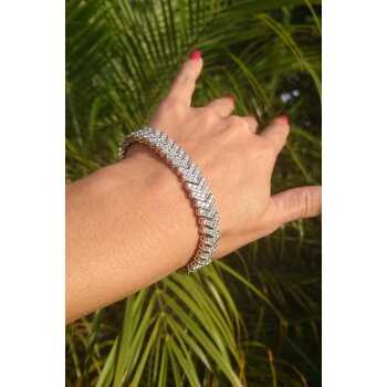 Armband Brilliant GLAM mit Zirkonias aus 925 Silber im Etui