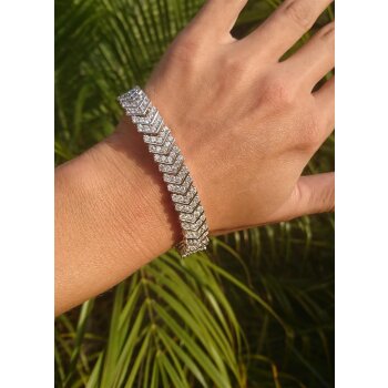 Armband Brilliant GLAM mit Zirkonias aus 925 Silber im Etui