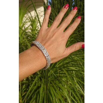 Armband Brilliant GLAM mit Zirkonias aus 925 Silber im Etui