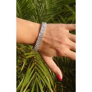 Armband Brilliant GLAM mit Zirkonias aus 925 Silber im Etui