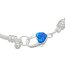 Armband Charms & Beads dunkel blau KLEEBLATT