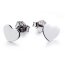 1 Paar Ohr Stecker Herz Crush 925 Silber