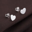 1 Paar Ohr Stecker Herz Crush 925 Silber