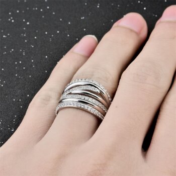 Silberring "Mystic Glam" aus 925 Silber im Etui