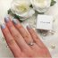 Silberring Solitaire Ring Herz Zirkonia aus 925 Silber im Etui Gr. 48 - Durchmesser 15,3 mm