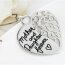 Anhänger Herz Amulett " Mother and Daughter forever " aus 925 Silber inkl. Kette im Etui