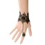 Schmuck Set Barock Armband schwarze Königin aus Spitze mit Ring