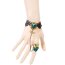 Schmuck Set Barock Armband GREEN ROSE Butterfly aus Spitze mit Ring