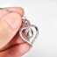 Anhänger Herz mit Zirkonien " I want to tell you... I Love You " aus 925 Silber inkl.Kette im Etui