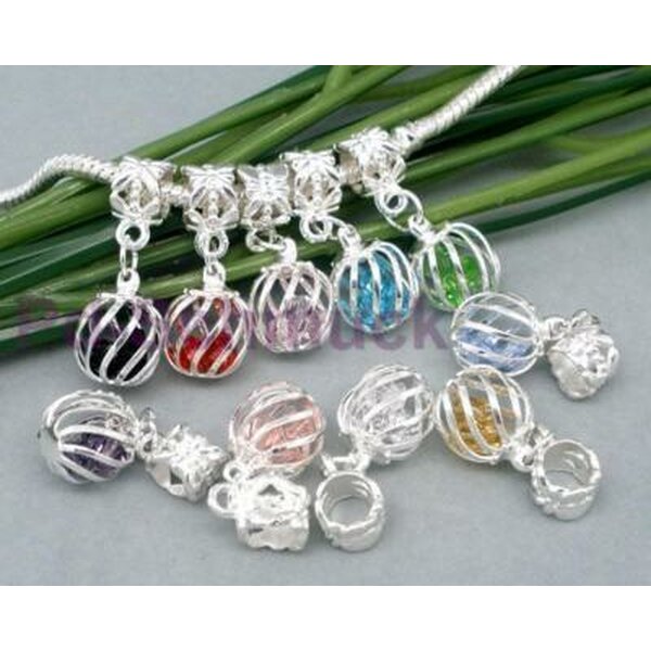 Dangle Bead / Charm Fanatasy - freie Farbwahl - klar