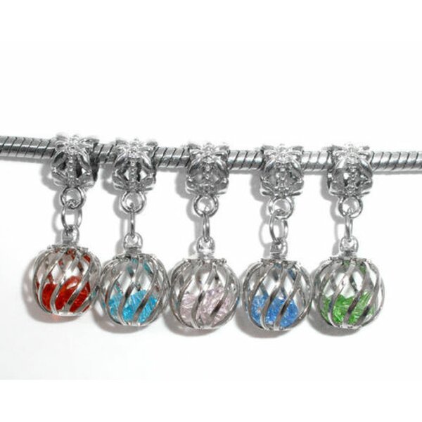 Dangle Bead / Charm Fanatasy - freie Farbwahl - klar