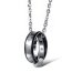 PartnerkettenTricolor Eternal Love forever silber schwarz rose aus 316 L Edelstahl mit Zirkonien inkl. Ketten im Schmuck Etui