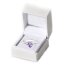 Silberring Solitaire mit Amethyst aus 925 Silber rhodiniert im Etui GRAVUR OPTION