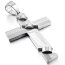 Anhänger Kreuz Jesus silber aus 316 L Edelstahl inkl. Kette  im Etui