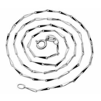 Snake Kette aus 925 Silber rhodiniert Gren Auswahl 50 cm