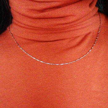 Snake Kette aus 925 Silber rhodiniert Größen Auswahl 60 cm