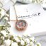 Anhänger Medaillon Zirkonia Floating Charm rosegold inkl. Füllung & Kette