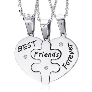 Freundschaftsketten Herz & Puzzle BEST FRIENDS...