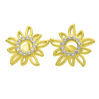 Stud Earrings Sol "Sunshine" 925 Silver gold