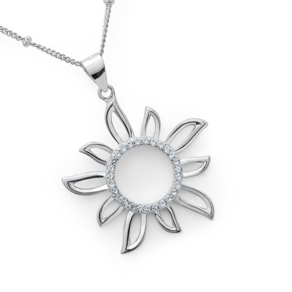 Kette mit Anhnger Sol Miracle 925 Silber