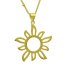 Kette mit Anhänger Sol "Sunshine" 925 Silber gold