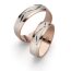 SET Eheringe / Trauringe "Sequenz" 6 mm 585er Rosegold/ Weißgold (14K)