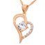 Silber Anhänger Mystic Heart Zirkonia 925 Silber roségoldfarben