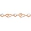 Silberarmband Herz rosegold Zirkonia 925 Silber