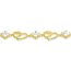 Silberarmband Herz gold Zirkonia 925 Silber