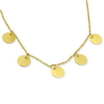 Collier Coinflip goldfarben