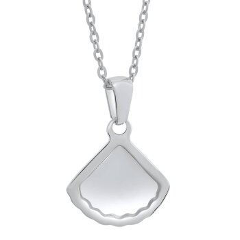 Pendant Seashell silvertone