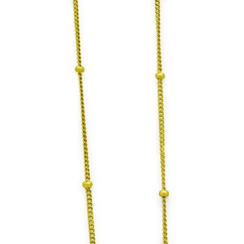 Chain with pendant heart LUV gold-coloured