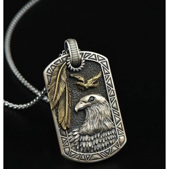 Dog Tag Eagle incl. Chain