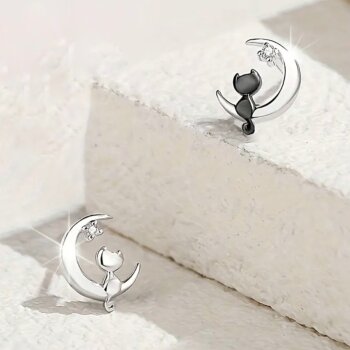 Ear stud unicorn 925 silver