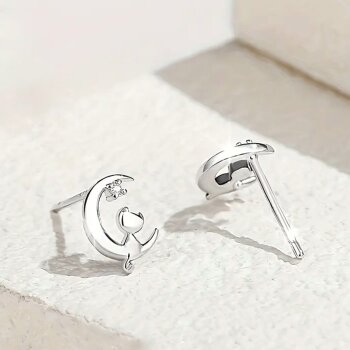 Ear stud unicorn 925 silver