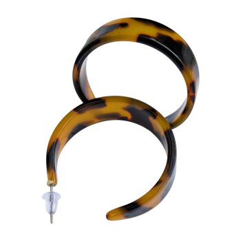 1 Paar Creolen Wild Leo Caramel