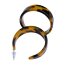 1 Paar Creolen Wild Leo Caramel