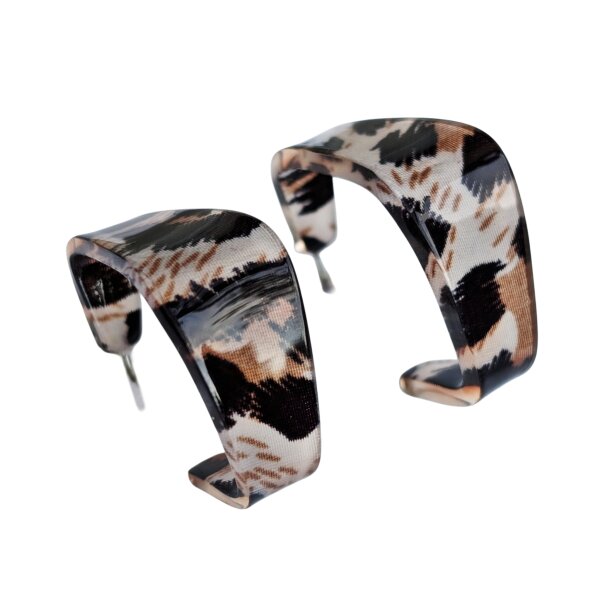 1 Paar Creolen Wild Leo Square