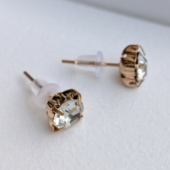 1 Paar Ohrstecker Sparkle goldfarben