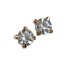 1 Paar Ohrstecker Sparkle goldfarben