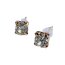 1 Paar Ohrstecker Sparkle goldfarben