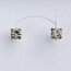 1 Paar Ohrstecker Sparkle goldfarben