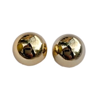 1 Paar Ohrstecker Bubble goldfarben